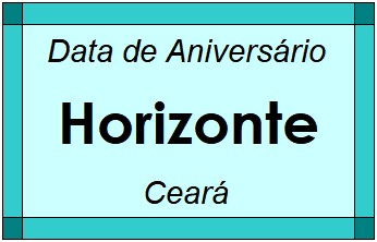 Data de Aniversário da Cidade Horizonte