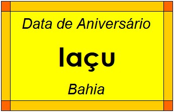 Data de Aniversário da Cidade Iaçu