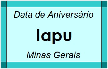 Data de Aniversário da Cidade Iapu