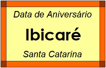 Data de Aniversário da Cidade Ibicaré