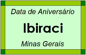 Data de Aniversário da Cidade Ibiraci