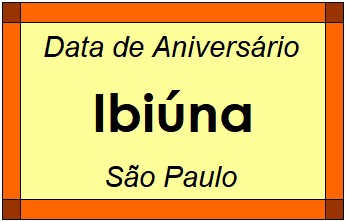 Data de Aniversário da Cidade Ibiúna