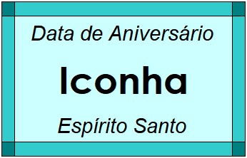 Data de Aniversário da Cidade Iconha