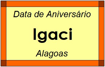 Data de Aniversário da Cidade Igaci