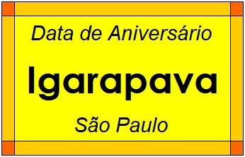 Data de Aniversário da Cidade Igarapava