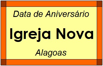 Data de Aniversário da Cidade Igreja Nova