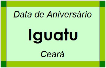 Data de Aniversário da Cidade Iguatu