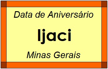 Data de Aniversário da Cidade Ijaci