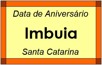 Data de Aniversário da Cidade Imbuia