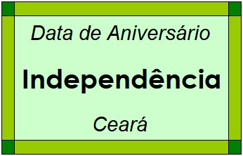 Data de Aniversário da Cidade Independência