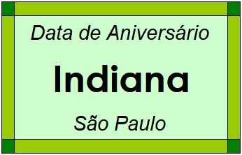 Data de Aniversário da Cidade Indiana