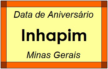 Data de Aniversário da Cidade Inhapim