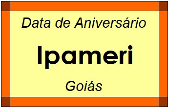 Data de Aniversário da Cidade Ipameri