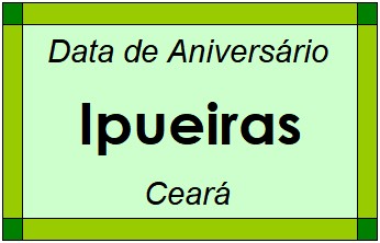 Data de Aniversário da Cidade Ipueiras