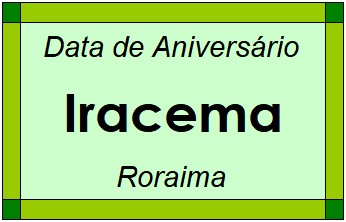 Data de Aniversário da Cidade Iracema