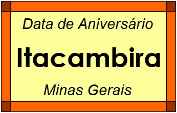 Data de Aniversário da Cidade Itacambira