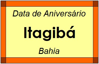 Data de Aniversário da Cidade Itagibá