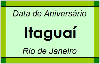 Data de Aniversário da Cidade Itaguaí