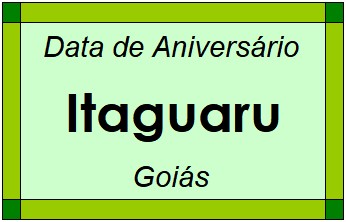 Data de Aniversário da Cidade Itaguaru