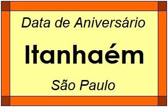 Data de Aniversário da Cidade Itanhaém