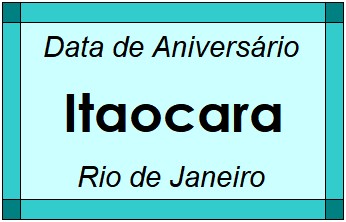 Data de Aniversário da Cidade Itaocara