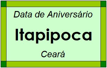 Data de Aniversário da Cidade Itapipoca