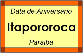 Data de Aniversário da Cidade Itapororoca