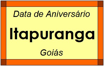 Data de Aniversário da Cidade Itapuranga