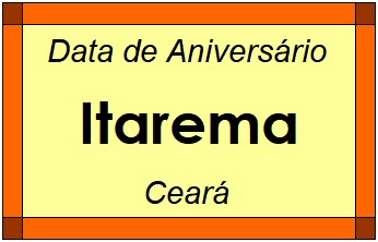 Data de Aniversário da Cidade Itarema