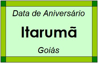 Data de Aniversário da Cidade Itarumã