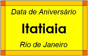 Data de Aniversário da Cidade Itatiaia