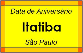 Data de Aniversário da Cidade Itatiba