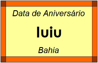 Data de Aniversário da Cidade Iuiu