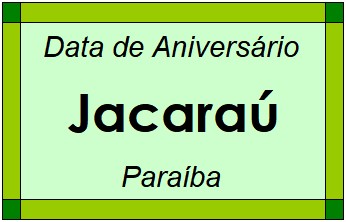 Data de Aniversário da Cidade Jacaraú