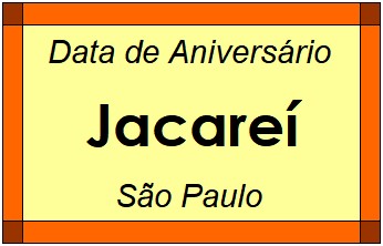 Data de Aniversário da Cidade Jacareí