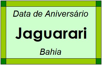 Data de Aniversário da Cidade Jaguarari