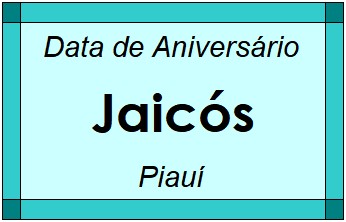 Data de Aniversário da Cidade Jaicós