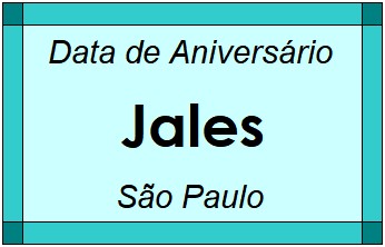 Data de Aniversário da Cidade Jales