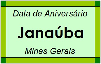 Data de Aniversário da Cidade Janaúba