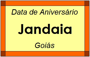 Data de Aniversário da Cidade Jandaia