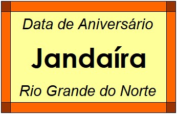 Data de Aniversário da Cidade Jandaíra