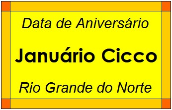 Data de Aniversário da Cidade Januário Cicco