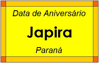 Data de Aniversário da Cidade Japira