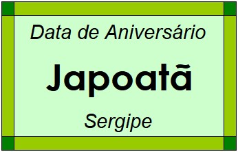 Data de Aniversário da Cidade Japoatã