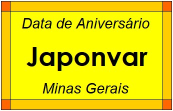 Data de Aniversário da Cidade Japonvar