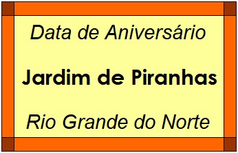 Data de Aniversário da Cidade Jardim de Piranhas