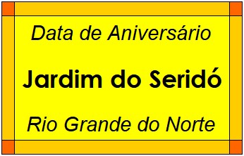 Data de Aniversário da Cidade Jardim do Seridó