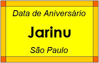 Data de Aniversário da Cidade Jarinu