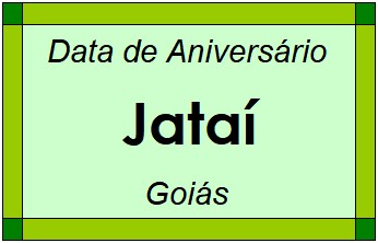 Data de Aniversário da Cidade Jataí