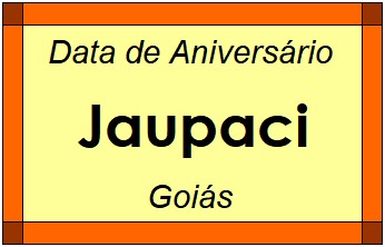 Data de Aniversário da Cidade Jaupaci